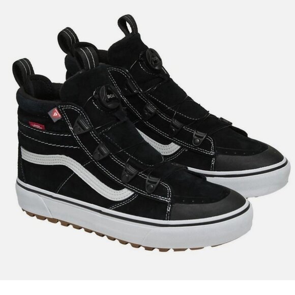 New Vans Sk8-Hi MTE Boa Winter Shoes, Black/True White, Men\'s 10 US, main image 5